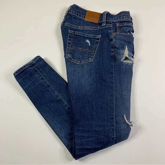 Lucky Brand Denim - Lucky‎ Brand Jeans Women's 0 Sienna Slim Boyfriend Distressed Denim Medium Wash